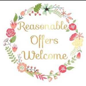 I welcome all reasonable offers! 🌈
